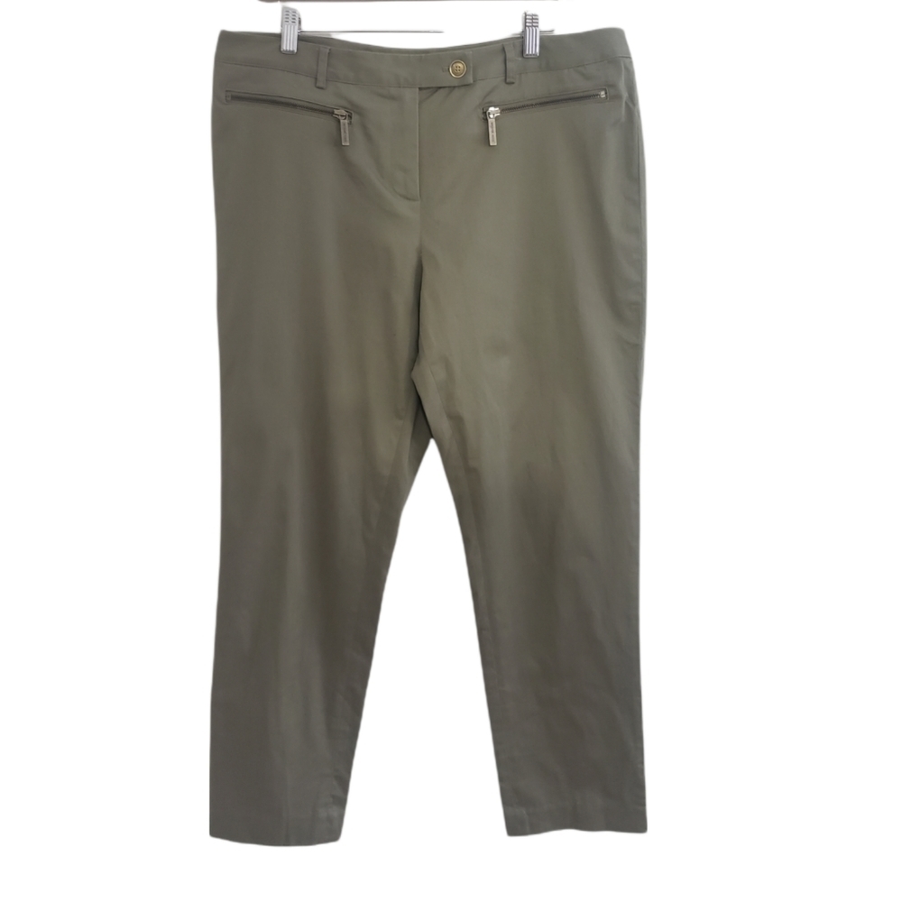 𝅺Michael Kors Slim Ankle Moto Trousers